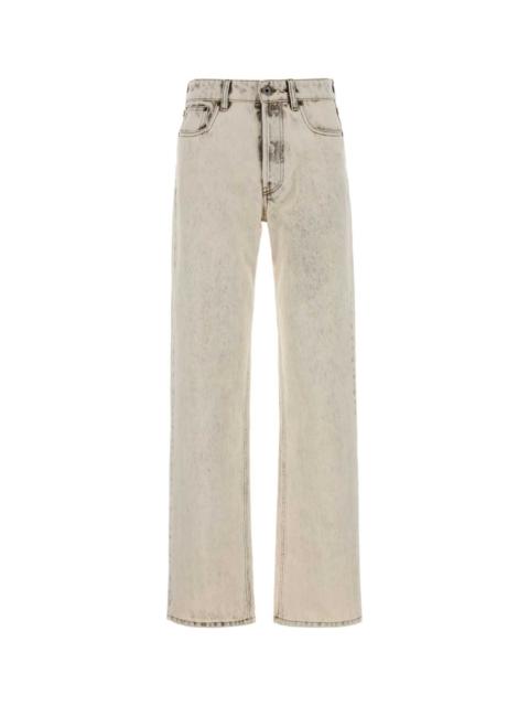 Miu Miu Miu Miu Women Ivory Denim Jeans