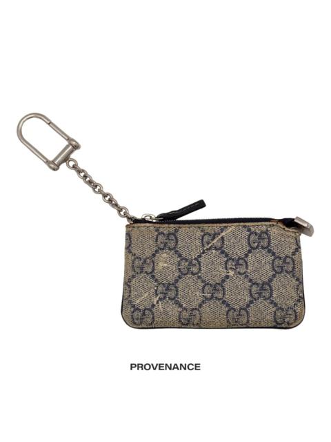 Gucci Key Pouch Cles - GG Supreme Navy