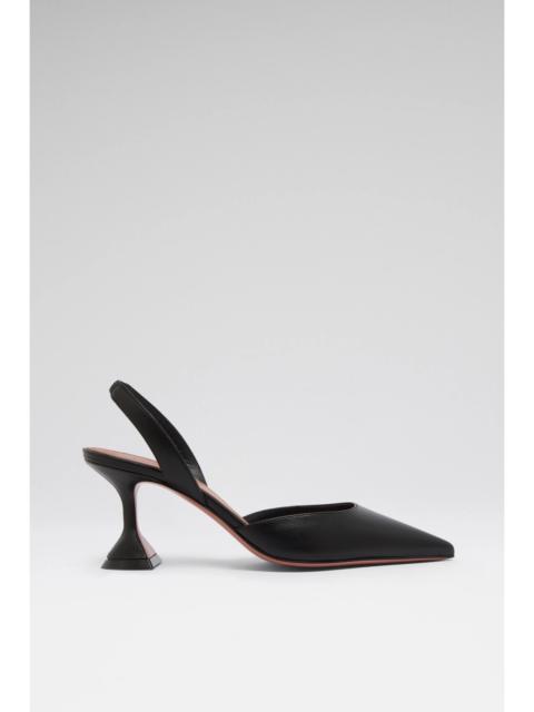 Amina Muaddi HOLLI SLING 70 BLACK NAPPA