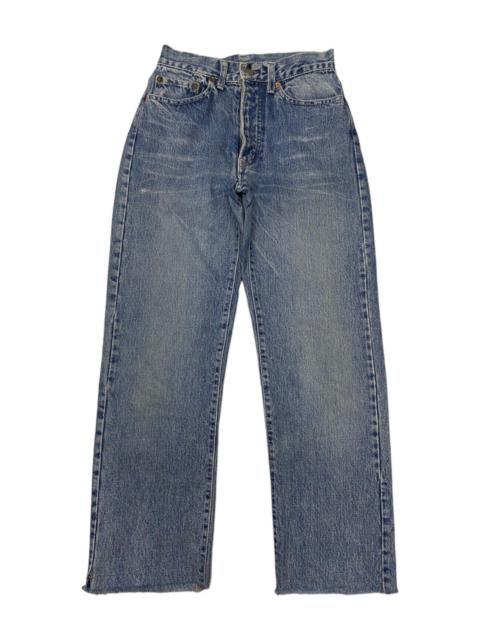 Other Designers Distressed Denim - 🔥HOLLYWOOD RANCH MARKET SELVEDGE DENIM DISTRESS CUT LEG JEAN