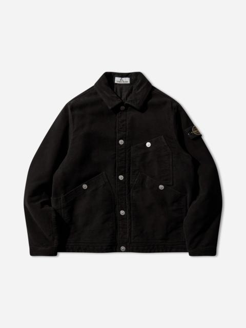 Stone Island Men's Cotton Moleskin-TC Jacket Black