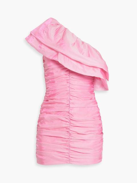 ROTATE Tabbina one-shoulder ruffled organza mini dress