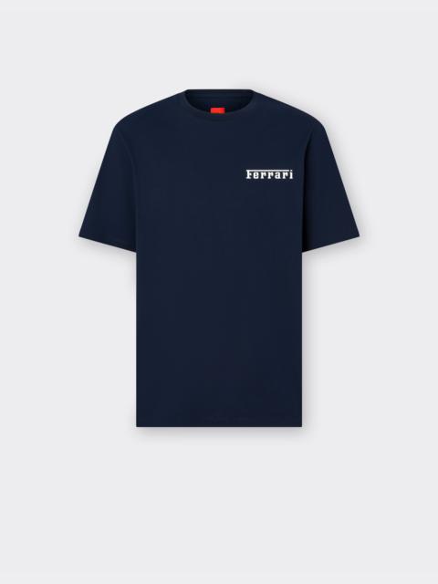 Ferrari Cotton T-shirt with Ferrari logo