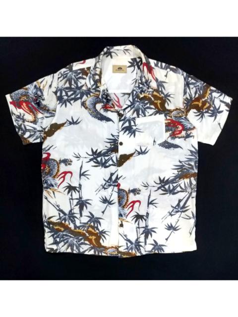 Other Designers Japanese Brand - RARE! VTG EUROYAL RAYON JAPANESE TRADITIONAL MOTIF "RYU"