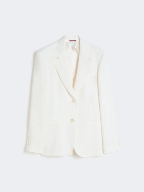 Max Mara Linen twill blazer - NATURAL