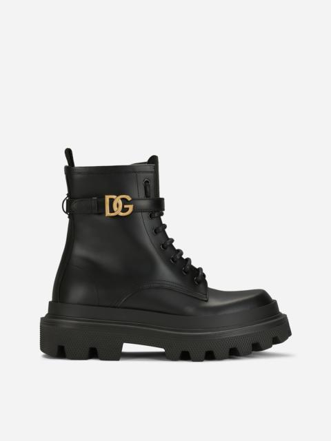Calfskin ankle boots