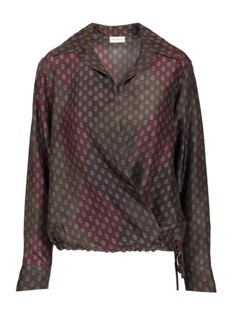 Dries Van Noten Dries Van Noten Women Printed Habotai Silk Blouse