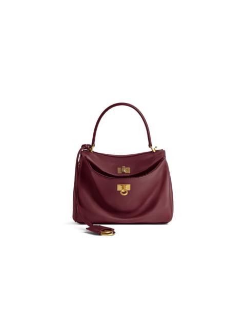 BALENCIAGA Women's Rodeo Mini Handbag in Dark Burgundy
