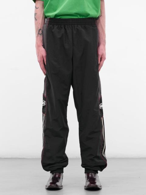 Martine Rose Black Nylon Stripe Joggers