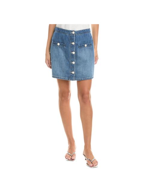 L'AGENCE L'AGENCE Kris Button Front Mini Skirt