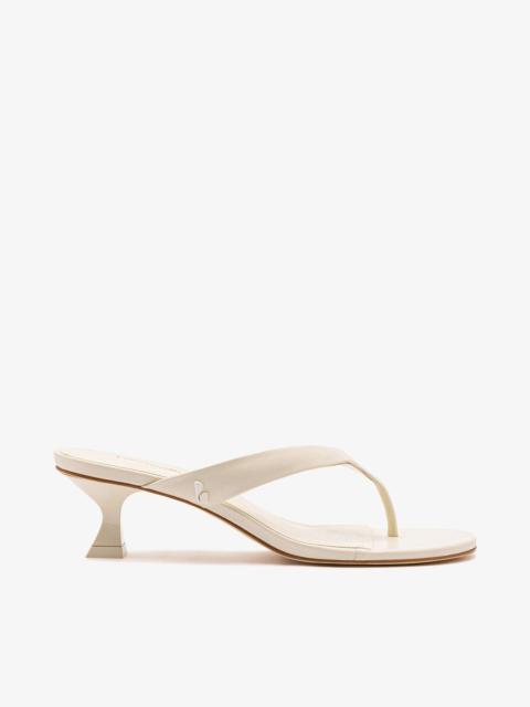Larroudé Gaia Low In Ivory Leather