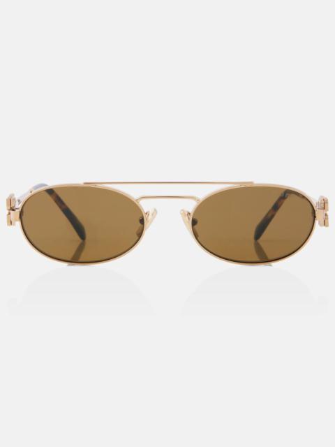 Miu Miu Logo oval sunglasses