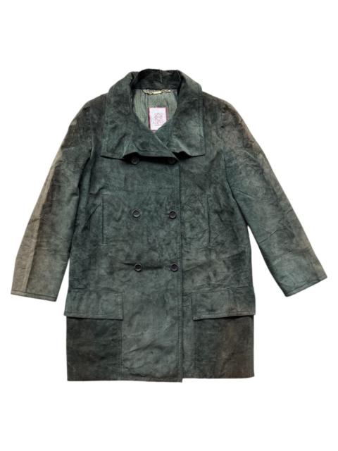 Loewe VERY RARE VINTAGE JACKET COAT LOEWE LEATHER SUEDE