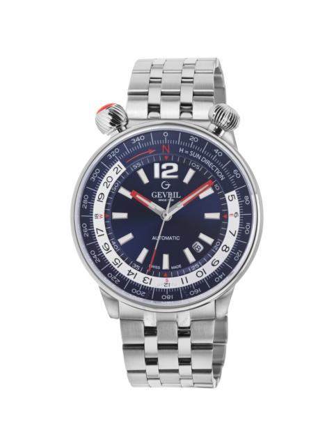 Other Designers Gevril Wallabout Automatic Blue Dial Men's Watch 48566