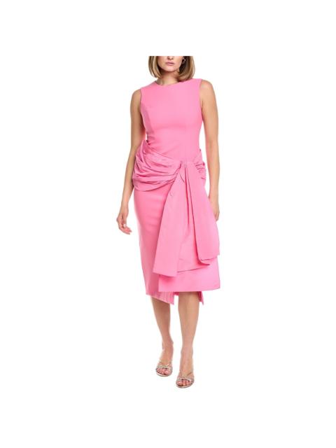 CAROLINA HERRERA Carolina Herrera Solid Silk-Blend Column Dress
