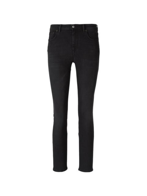 Fade Effect Mid-rise Skinny Jeans
