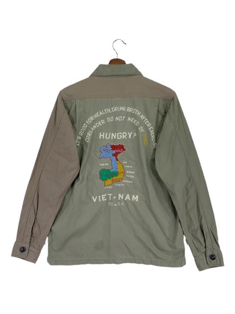 Other Designers Vintage Kriff Mayer Vietnam Maps Shirt Button Up