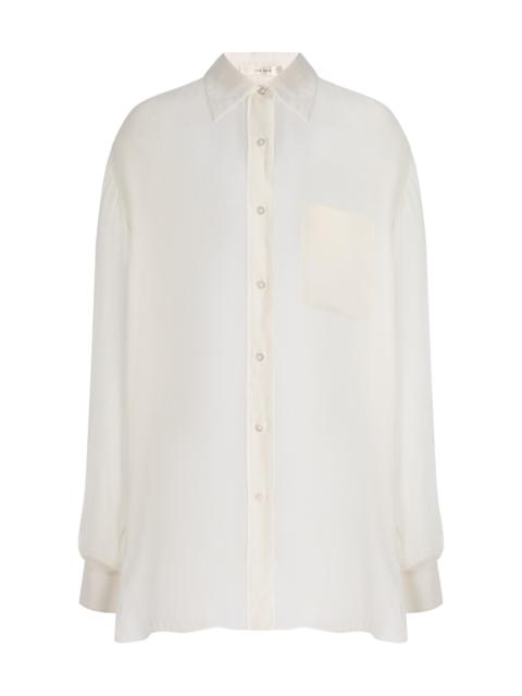 The Row Nesson Organic Cotton Shirt white