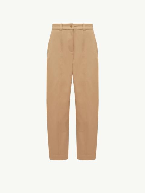 Moncler Straight Leg Cotton Gabardine Pants