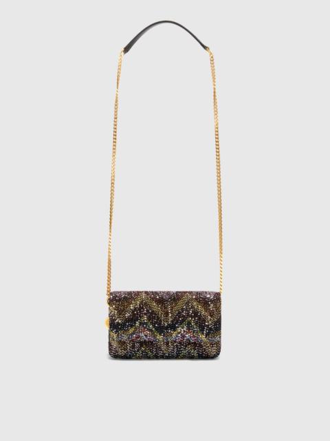 Missoni Leather and canvas wallet on chain