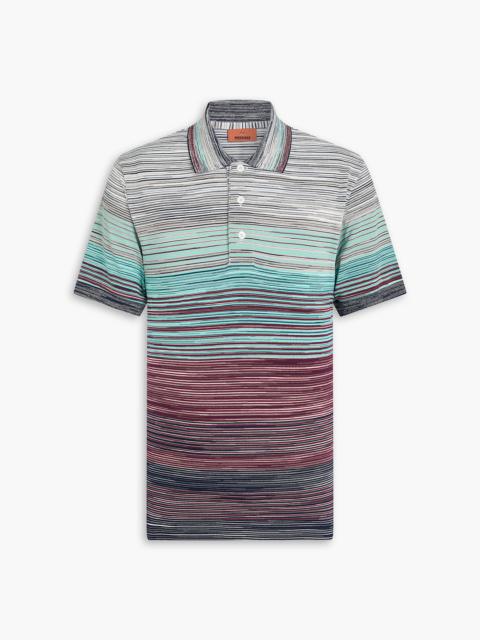 Missoni Space-dyed cotton polo shirt