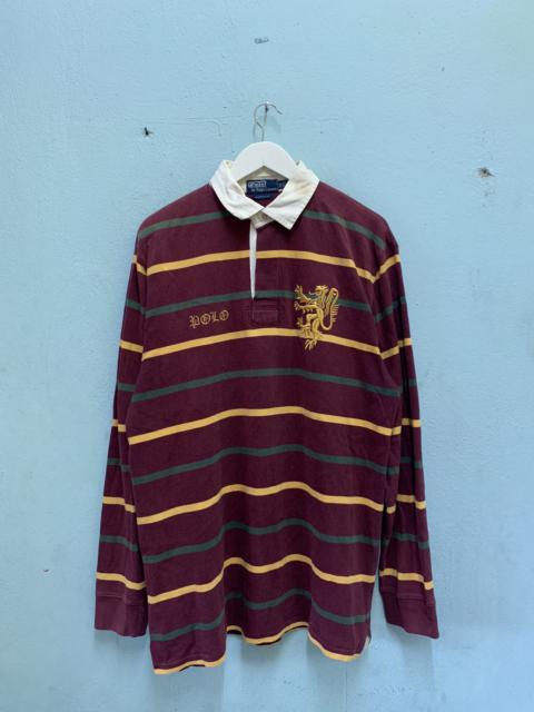 Other Designers Polo Ralph Lauren - D4🔥90s POLO RALPH LAUREN STRIPES POLO RUGBY SHIRT