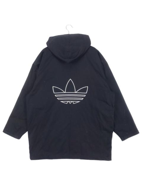 adidas 90’s Adidas Hoodie Embroidered Logo Parka Jacket
