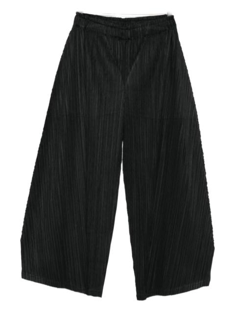 Pleats Please Issey Miyake Pleats Please Issey Miyake Women Pleated Wide-Leg Trousers