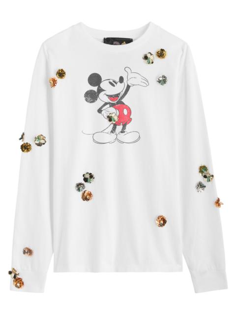 Coperni Sequin-embellished Cotton top