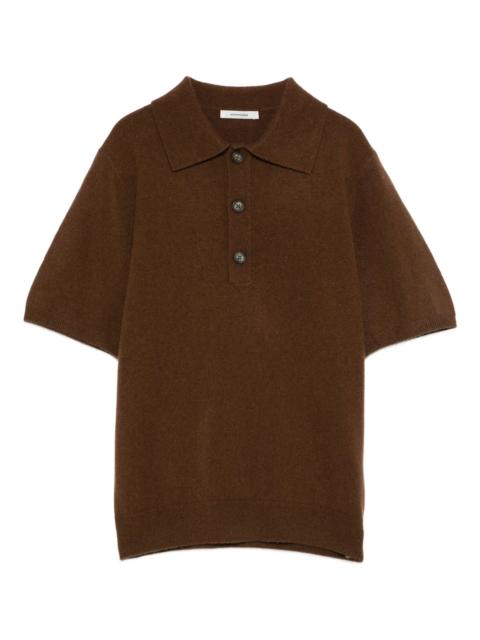 entire studios short-sleeve knit polo