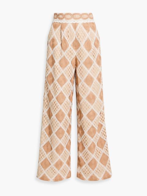PatBO Bossa crochet wide-leg pants
