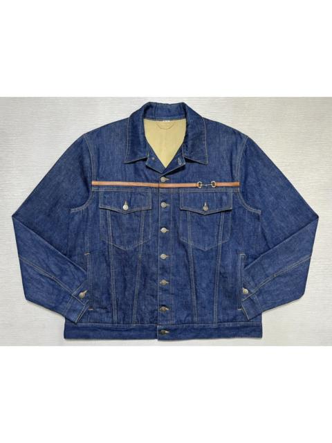 GUCCI Gucci - FW20 - 1955 Horsebit Accent Trucker Denim Jacket