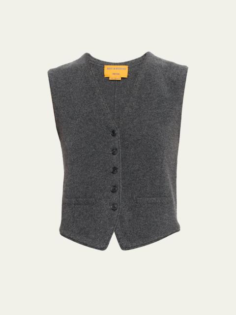 GUEST IN RESIDENCE Tailored Cashmere Vest