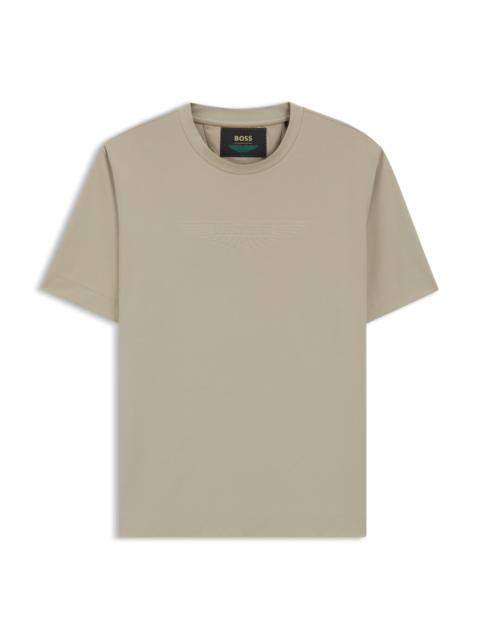 BOSS BOSS X ASTON MARTIN T-SHIRT WITH EMBOSSED LOGO