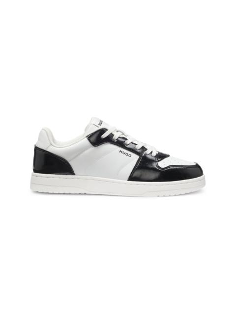 HUGO COLOR-BLOCKED TRAINERS WITH LOGO DETAILS