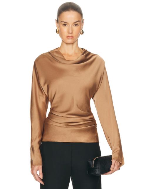 SIMKHAI Victoria Draped Top