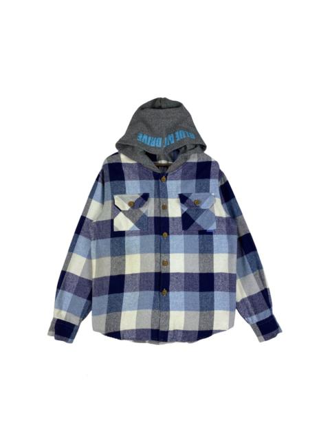 Other Designers Vintage Blueartdrive 73 Surf Flannel Hoodie Japan