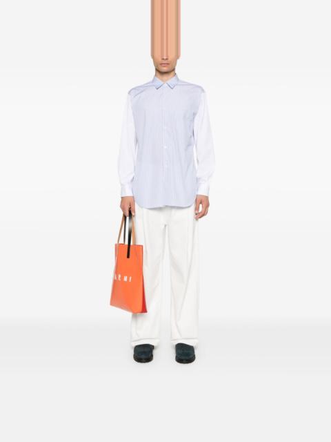 halo-stripe shirt