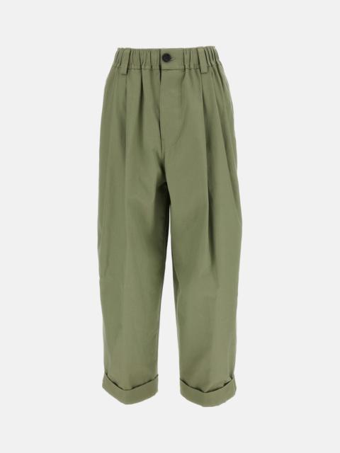 Marni Marni Women Wide Lege Canvas Trousers