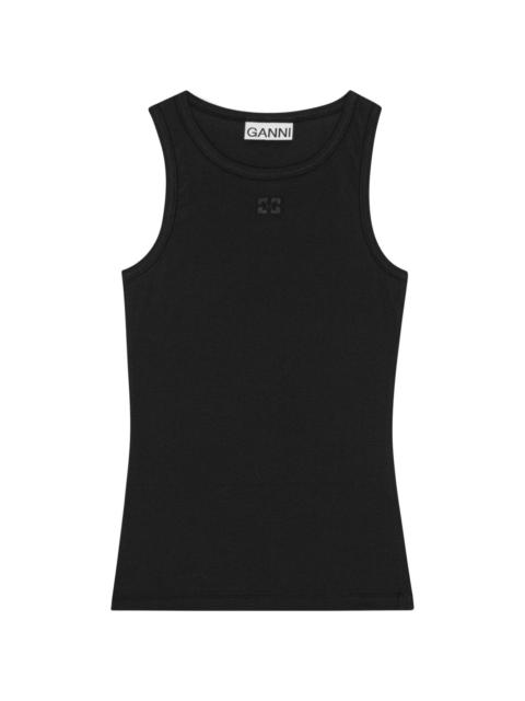 GANNI ribbed tank top