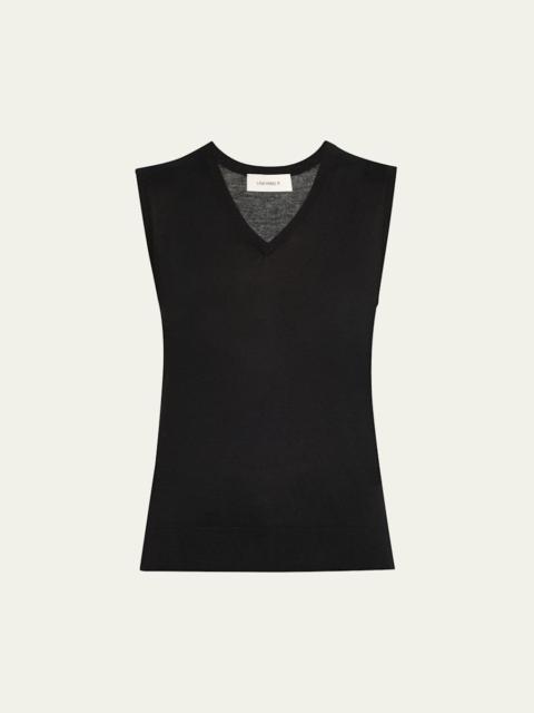 LISA YANG Lauri Sleeveless Cashmere Top