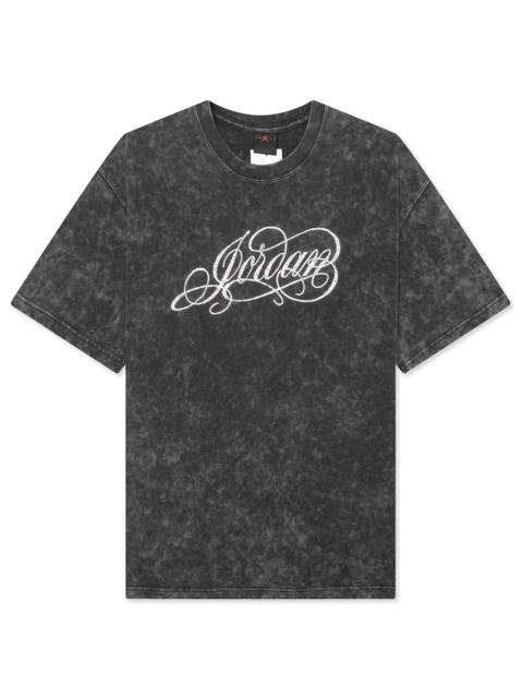 Jordan WOMEN'S SHORT-SLEEVE OVERSIZED GRAPHIC T-SHIRT WITH SWAROVSKI® CRYSTALS - OFF NOIR