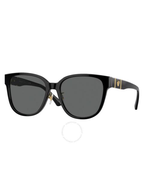 Versace Dark Grey Butterfly Ladies Sunglasses VE4460D GB1/87 57