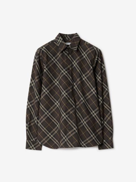 Burberry Relaxed Fit Check Cotton Shirt