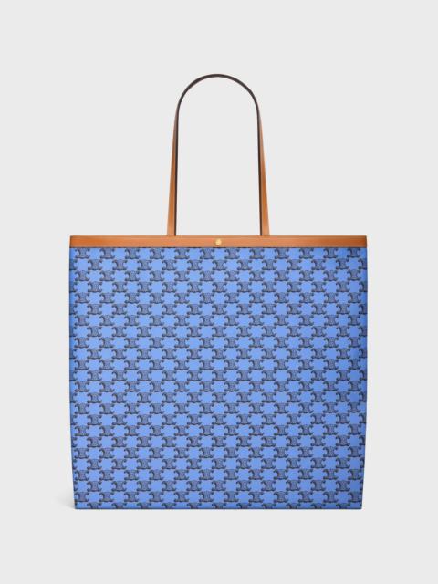 CELINE LARGE FLAT SHOPPER IN TRIOMPHE CANVAS