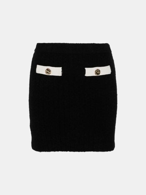 self-portrait Black Knitted Mini Skirt