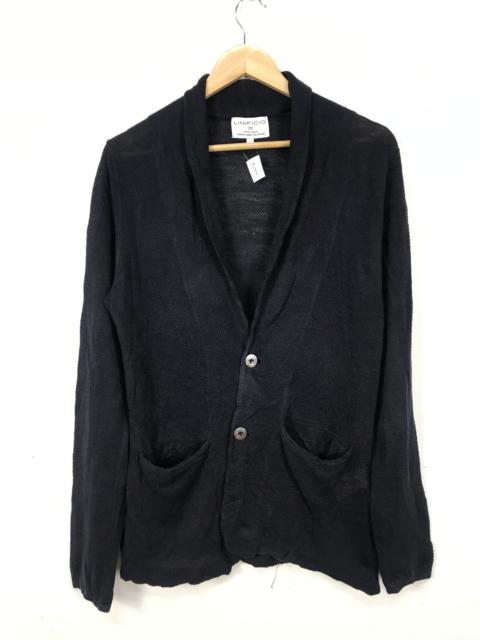 Other Designers United Arrows - United Arrows Linifio Black Shawl Collar Cardigan #2707