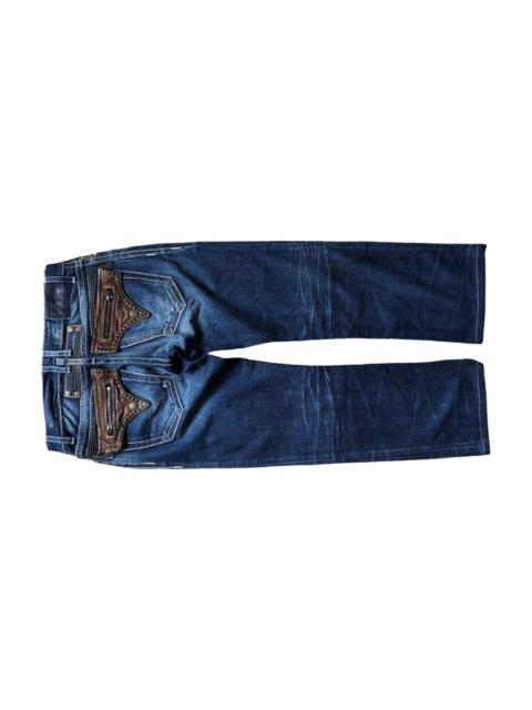 Other Designers Robins Jeans - Robin Jeans studded leather pocket denim pants