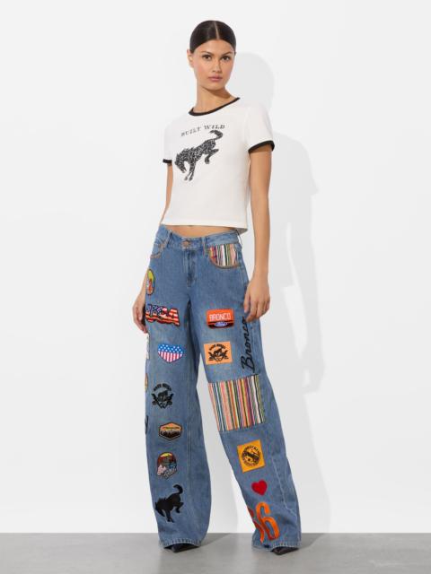 Alice + Olivia A+O X BRONCO TRISH JEAN