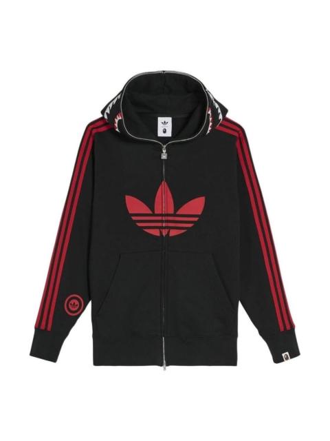adidas adidas x BAPE SSTR Pack Jacket 'Black Red' JN7119